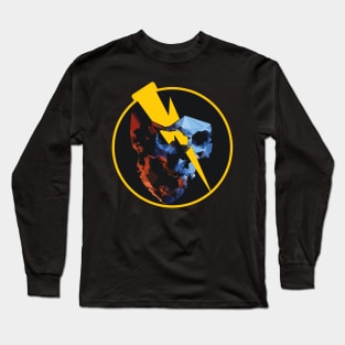 skull with electric volt Long Sleeve T-Shirt